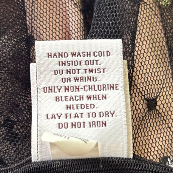 Harajuka Mini SZ 14/16 Pink & Black Sheer Mesh Sequin Dress Party Formal Wedding - Picture 10 of 10